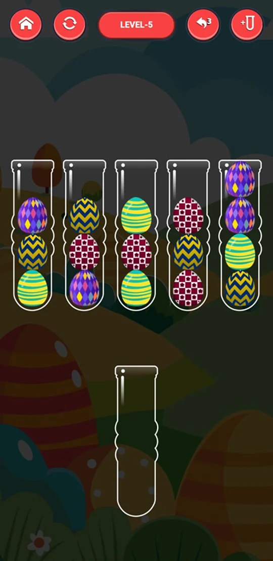Rainbow Eggs Sort: Puzzle Game screenshot