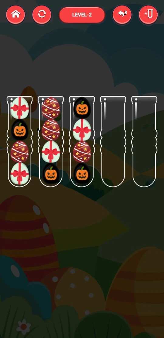 Rainbow Eggs Sort: Puzzle Game screenshot