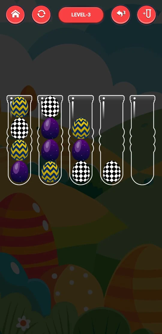 Rainbow Eggs Sort: Puzzle Game screenshot