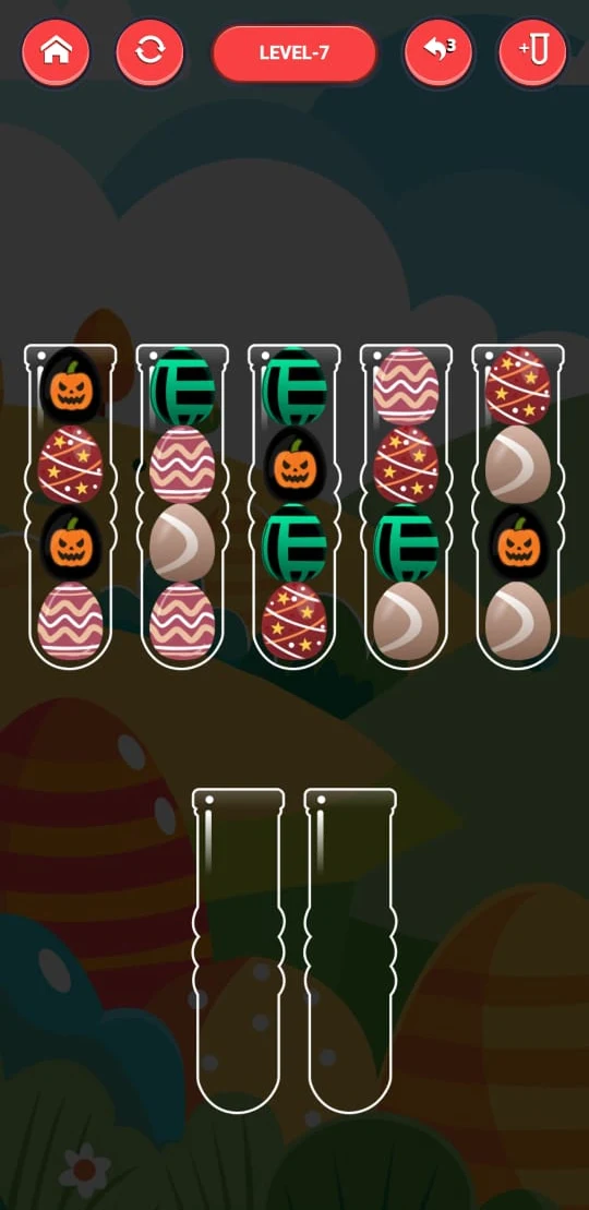 Rainbow Eggs Sort: Puzzle Game screenshot