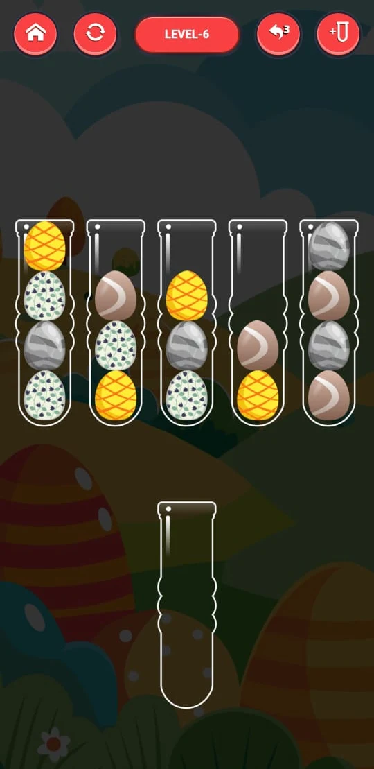 Rainbow Eggs Sort: Puzzle Game screenshot