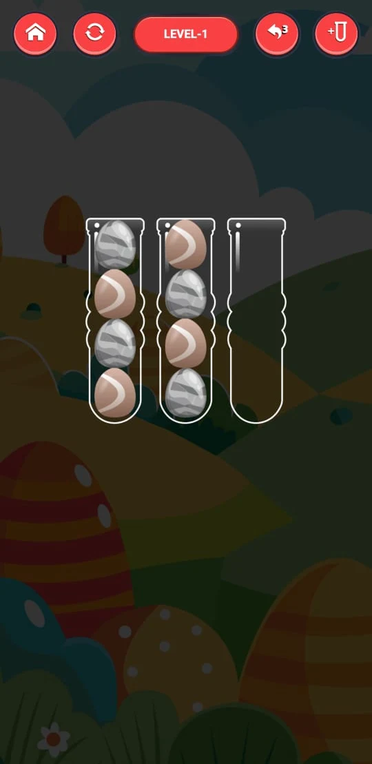 Rainbow Eggs Sort: Puzzle Game screenshot